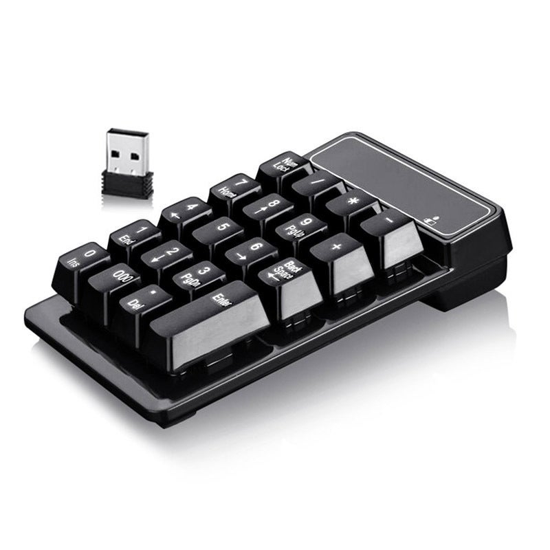لوحة مفاتيح رقمية من الشركات المصنعة USB لابتوب محاسبة مالية محمولة تعليق 2.4G لوحة مفاتيح لاسلكية - Image 1